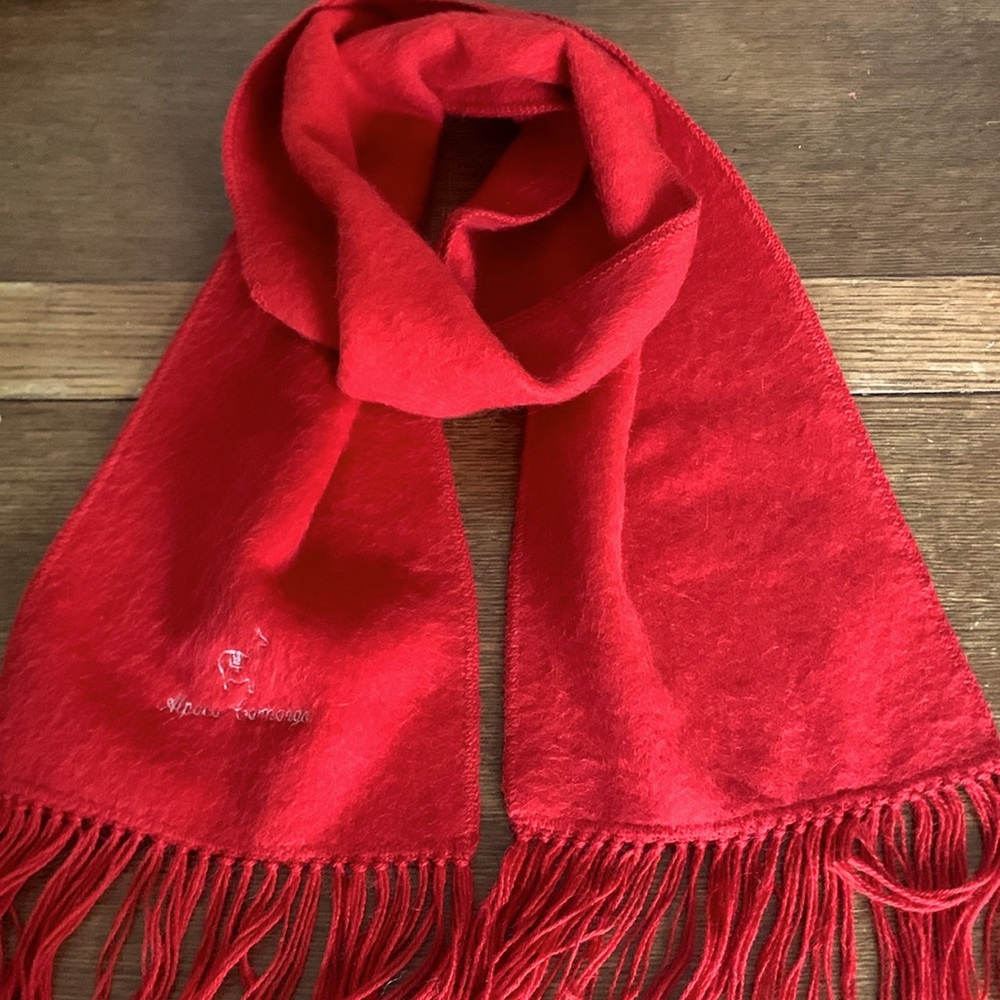 Red Wool Scarf